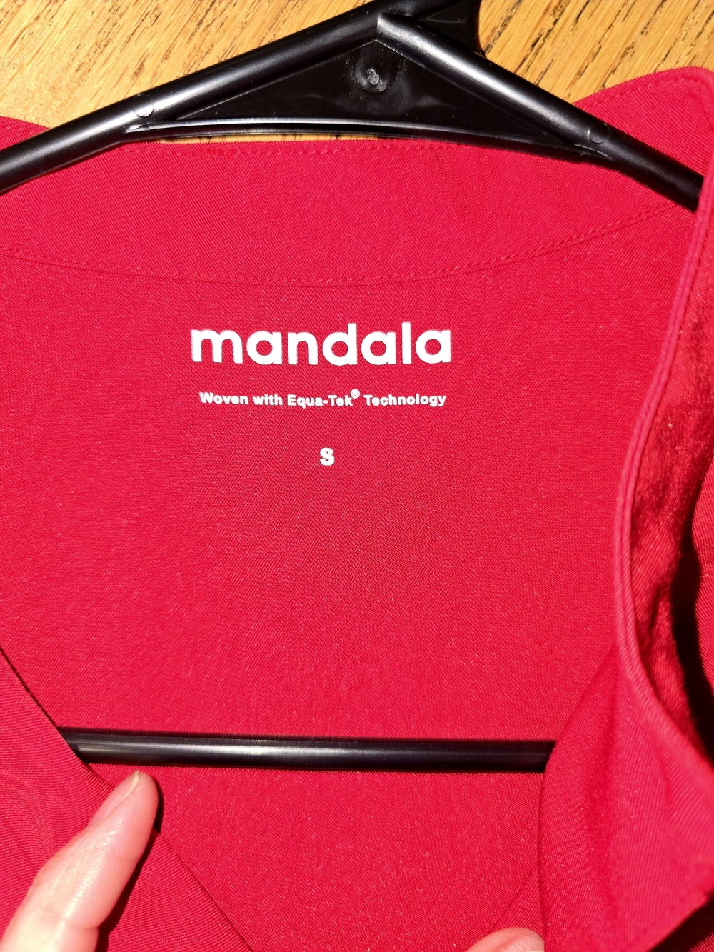 Mandala Scrubs-RED. Dolman Top - Size Small. High Waisted Jogger - Size Med/Tall - Picture 2 of 3